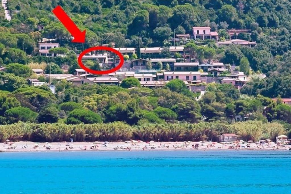 Nisportino, Elba. Bilocale Con Patio Vista Mare. Villa Casa Castagno Exterior photo